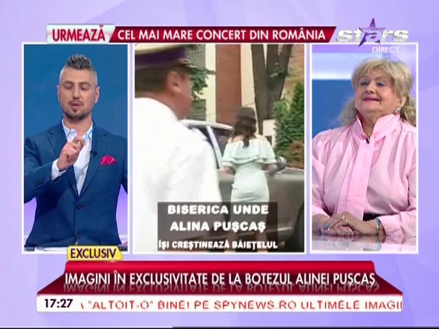 Mama Alinei Pușcaș, despre botezul nepotului său