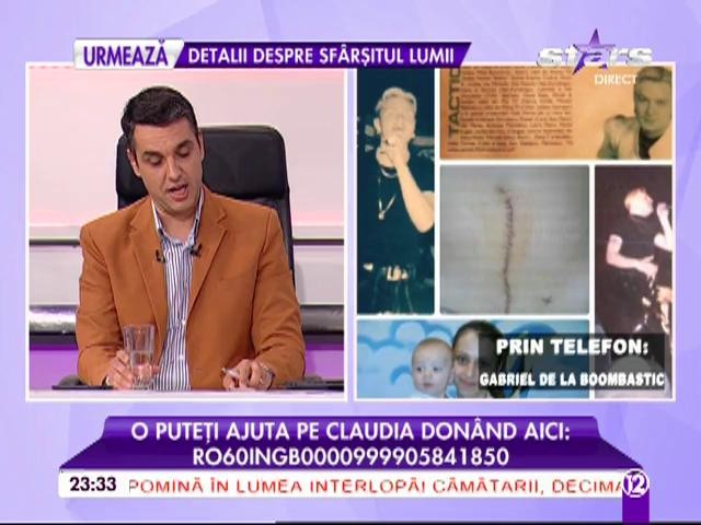 Liderul trupei Boombastic, momente de coşmar! "Operaţia se ridică la 10000 de euro"