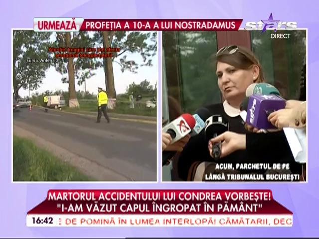 Martorul accidentului lui Dan Condrea vorbeşte! "Avea capul ad&acirc;nc &icirc;ngropat &icirc;n păm&acirc;nt"