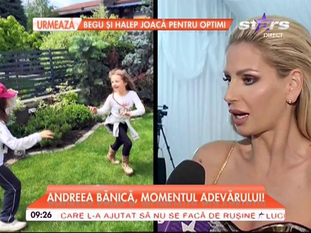 VIDEO / El cu ochii-n st&acirc;nga şi &icirc;n dreapta, ea femeie &icirc;nţelegătoare. Andreea Bănică, despre căsătoria ei. Momentul adevărului