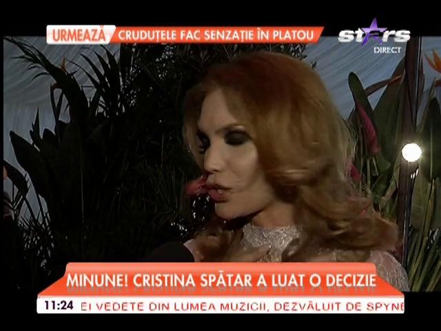 Cristina Spătar a luat o decizie care i-ar putea schimba viaţa! "Am fost la preot şi la psiholog"