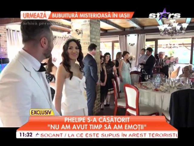 Phelipe s-a căsătorit! "Urmează cununia religioasă"