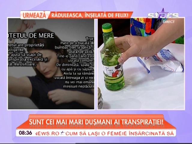 Scapă de transpirație cu ingrediente din bucătăria ta