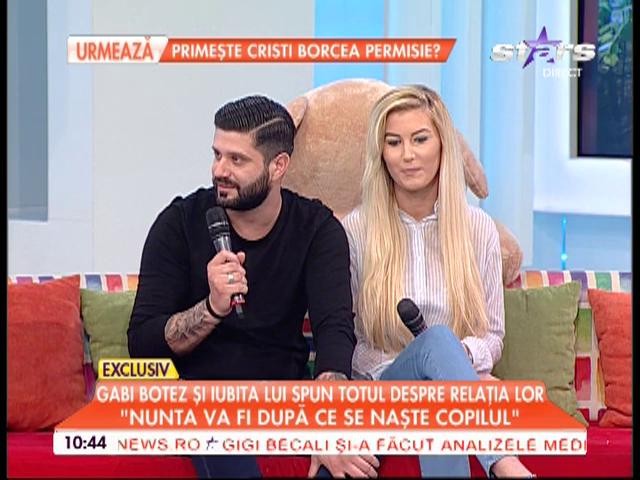Primele declarații ale lui Gabriel Botez despre nuntă