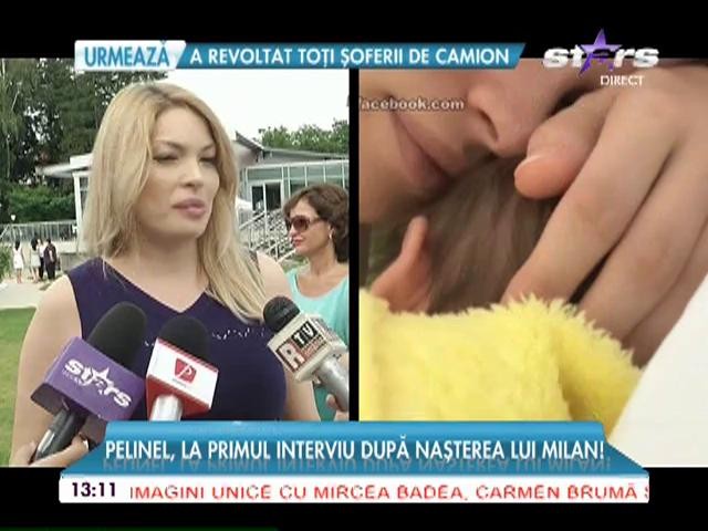 Valentina Pelinel, la primul interviu de la nașterea lui Milan. Cu cine seamănă bebelușul
