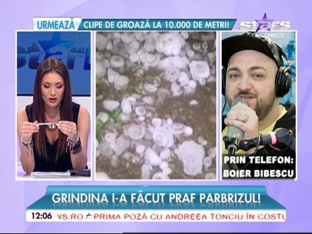 Grindina i-a făcut praf parbrizul lui Boier Bibescu