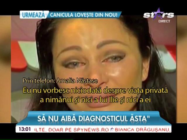 VIDEO / Primele declaraţii ale Amaliei Năstase după ce Brigitte Sfăt a anunţat că este bolnavă: "Sper din tot sufletul să..."