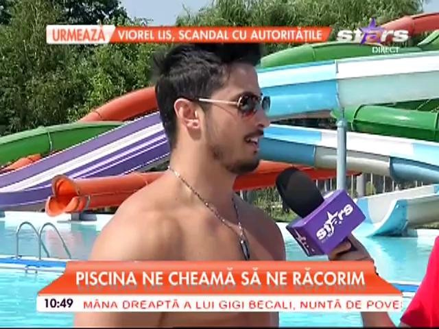 VIDEO / Ispita Maria, apariţie neaşteptată la piscină! Motivul pentru care a venit &icirc;mbrăcată &icirc;ntr-o rochie elegantă