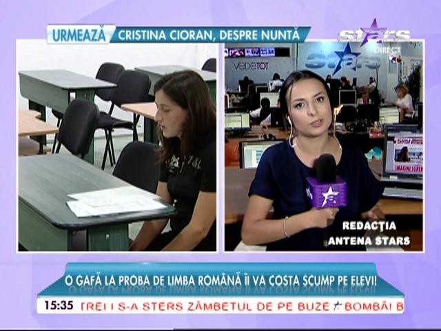 O gafă la limba rom&acirc;nă &icirc;i va costa scump pe elevii care dau Bacul