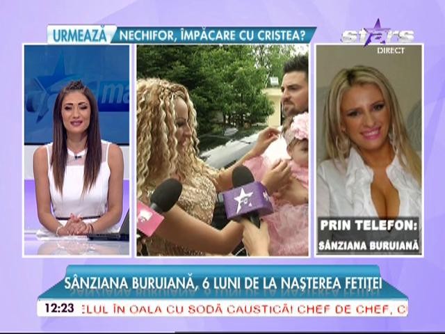 S&acirc;nziana Buruiană, şase luni de la naşterea fetiţei! Cadoul pe care l-a primit micuţa Isabella de la părinţi
