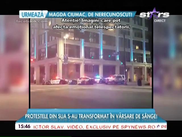 Cinci polițiști au fost ciuruiți &icirc;n plină stradă. Protestele din SUA s-au transformat &icirc;n vărsare de s&acirc;nge