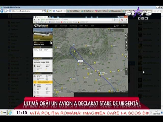 Un avion a declarat stare de urgență