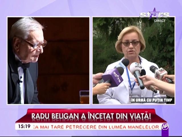 Cauzele morții lui Radu Beligan
