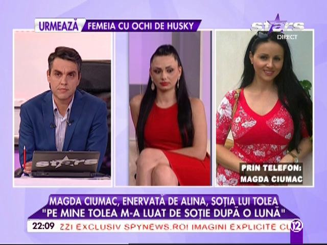 Magda Ciumac, enervată la culme de Alina, soţia lui Tolea! "S-a căsătorit cu ea pentru că era &icirc;nsărcinată"
