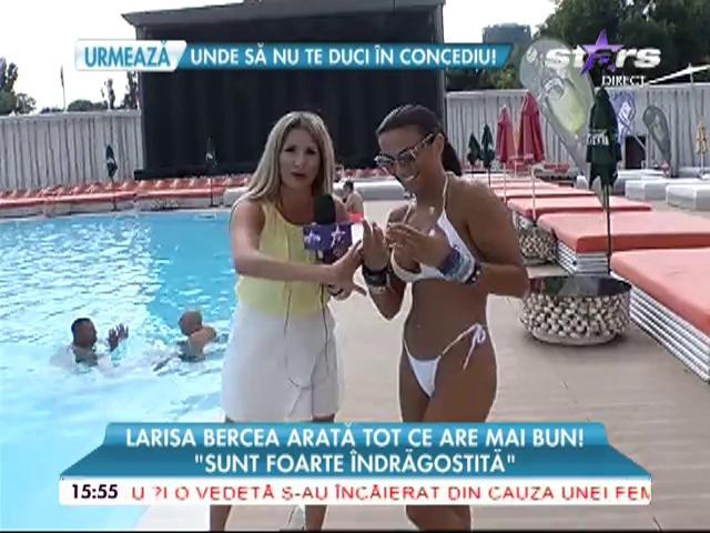 C&acirc;nd apare la piscină, toate divele se ruşinează! Larisa Bercea, apariţie de infarct sub razele de soare