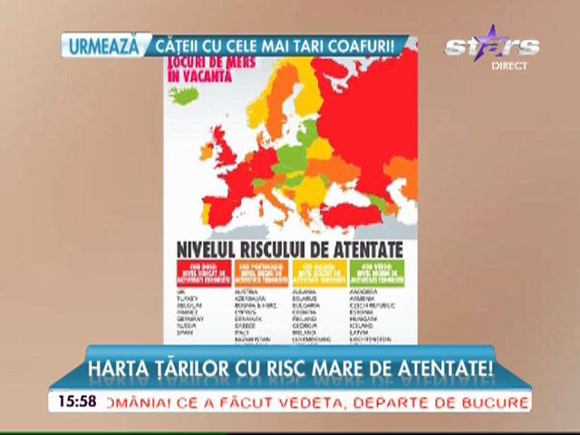 Harta ţărilor cu risc mare de atentate! Ce zone ar trebui să vizităm pentru o vacanţă liniştită?