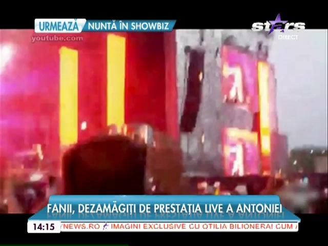 Fanii dezamăgiți de prestația live a Antoniei. C&acirc;t cere artista pentru un concert
