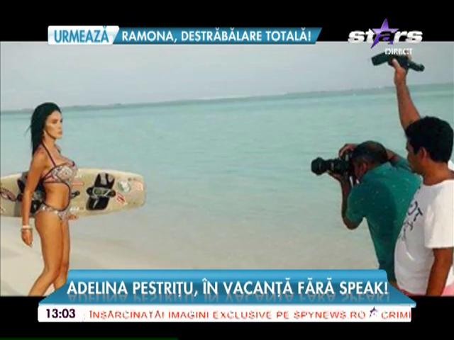 Adelina Pestrițu, &icirc;n vacanță fără Speak! Bruneta &icirc;și face de cap &icirc;ntr-un peisaj de vis