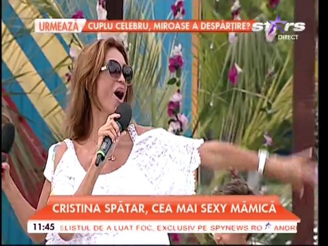 Cristina Spătar nu a vrut să răspundă, dar fiul ei a dat-o de gol, la tv. C&acirc;ntăreaţa a rămas fără replică