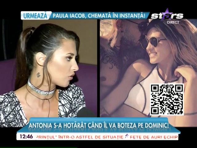 Antonia a hotăr&acirc;t c&acirc;nd &icirc;l botează pe Dominic: "Nu mai am putere să vorbesc!"