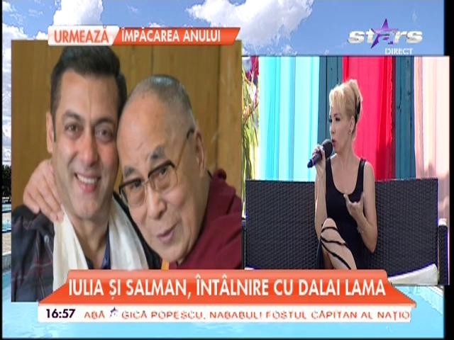 Iulia V&acirc;ntur și Salman Khan, &icirc;n vizită la Salman Khan