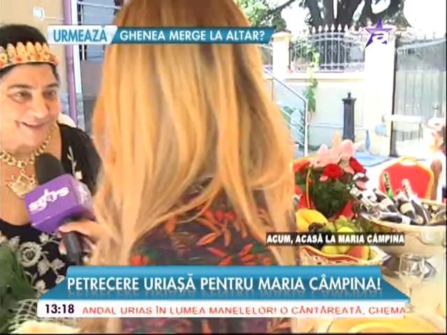Maria C&acirc;mpina, petrecere cu fast! Regina magiei albe &icirc;şi sărbătoreşte ziua onomastică