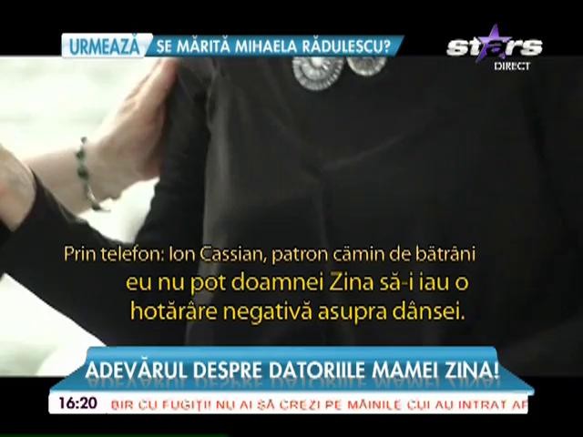 Adevărul despre datoriile mamei Zina! Creatoarea de modă a ajuns fără pensie