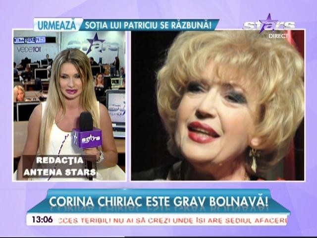 Corina Chiriac este grav bolnavă! Vedeta caută rezolvarea la mănăstiri