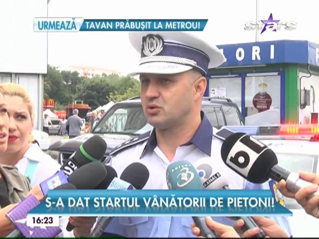 V&acirc;nătoare de pietoni &icirc;n Capitală! Călătorii grăbiți au primit amenzi