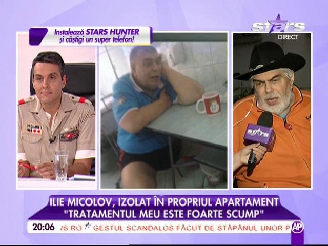 Ilie Micolov, izolat în propriul apartament! "Mă dor foarte rău picioarele de la genunchi în jos"