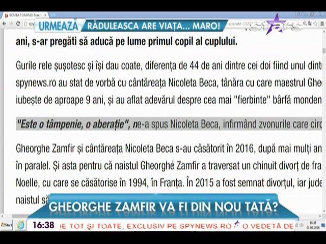 Gheorghe Zamfir, tată la 75 de ani?