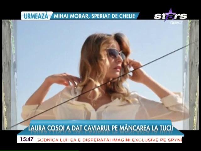Laura Cosoi a dat caviarul pe m&acirc;ncarea de la tuci