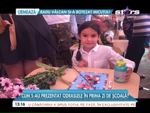 A sunat clopoţelul şi pentru copiii vedetelor! Emoţii mari &icirc;n prima zi de şcoală