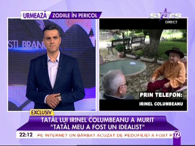Irinel Columbeanu, declaraţii sf&acirc;şietoare după moartea tatălui său! Unde va fi &icirc;nmorm&acirc;ntat Ion Columbeanu