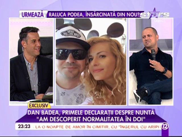 Există viaţă şi după căsnicia cu Lora! Dan Badea, primele declaraţii despre nuntă şi despre copii