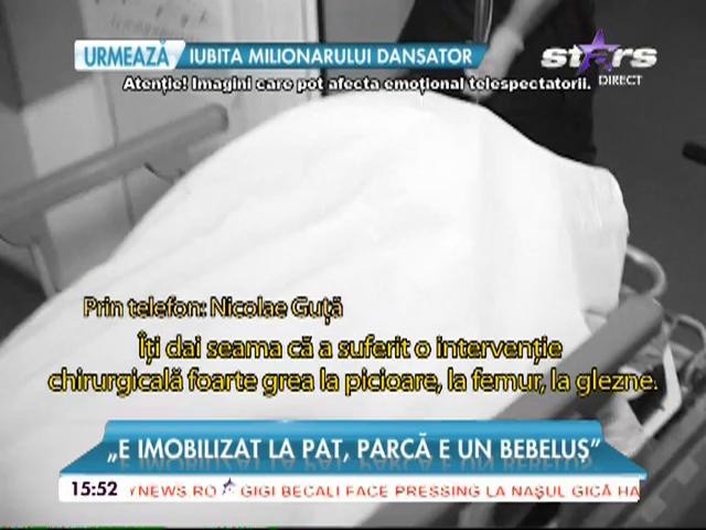 Guţă, declaraţii dureroase despre fiul său: "Doctorii nu sunt Dumnezeu. E imobilizat la pat, zici că e bebeluş"