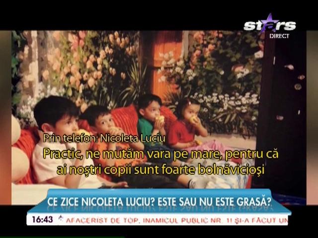 Ce zice Nicoleta Luciu? Este sau nu grasă? Adevărul despre kilogramele &icirc;n plus spus de vedetă