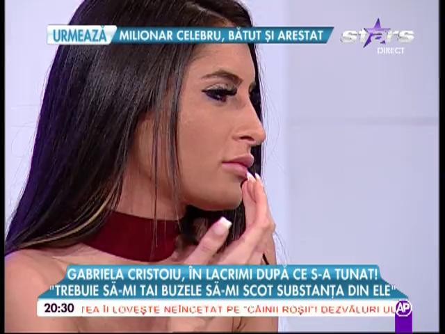 Din operată a ajuns DISPERATĂ! Gabriela Cristoiu declaraţii ŞOC: "Trebuie să &icirc;mi tai buzele"