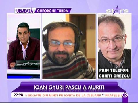 Impresionant! Cum şi-a făcut apariţia Ioan Gyuri Pascu la radio cu doar c&acirc;teva zile &icirc;nainte de sf&acirc;rşit