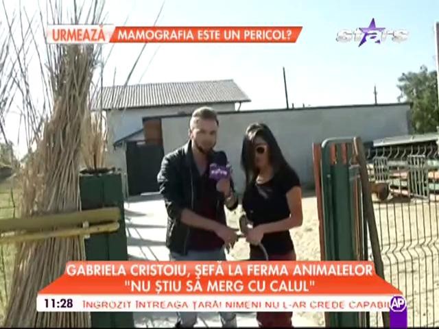 Gabriela Cristoiu, şefă la ferma animalelor! "&Icirc;mi place viaţa la ţară"