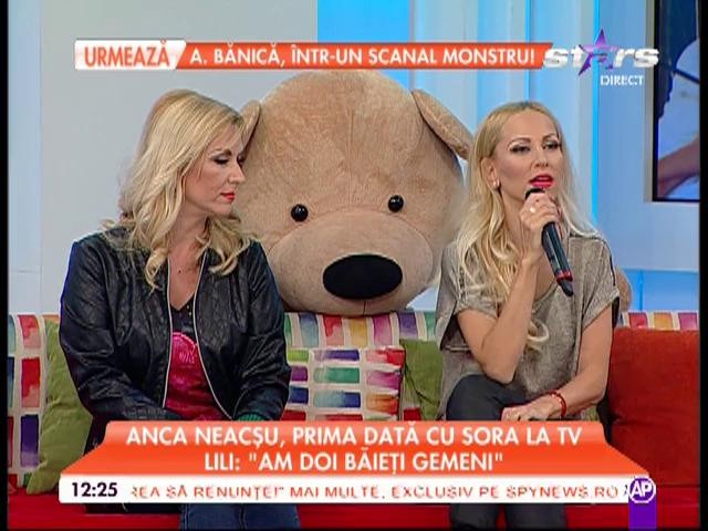 Sora Ancăi Neacşu pentru prima oară &icirc;ntr-un platou de televiziune!