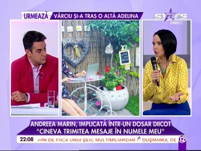 VIDEO / Primele declaraţii ale Andreei Marin despre dosarul DIICOT în care e implicată: "Cineva trimitea mesaje în numele meu şi patru persoane sunt anchetate"