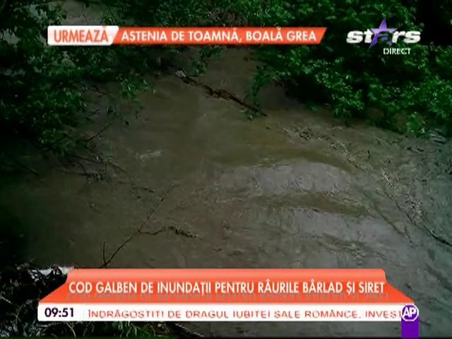 Cod galben de inundații. Șase județe sunt &icirc;n pericol!