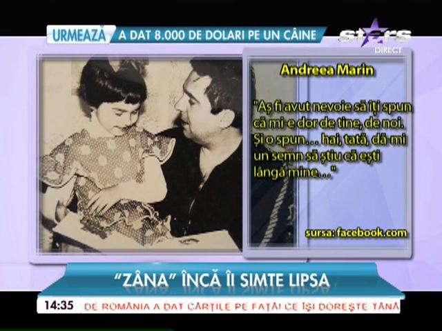 Andreea Marin, cu g&acirc;ndul la tatăl ei: &rdquo;MI-e dor de tine, de noi&rdquo;
