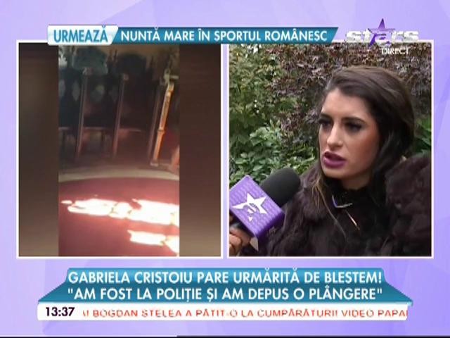 Gabriela Cristoiu a fost jefuită intr-un club de fiţe din Capitală