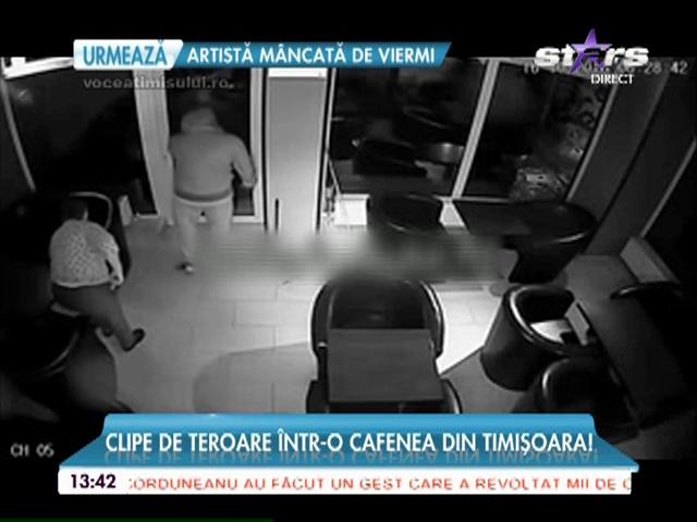 Un bărbat &icirc;narmat cu un pistol a ameninţat o barmaniţă, &icirc;ntr-o cafenea din Timișoara