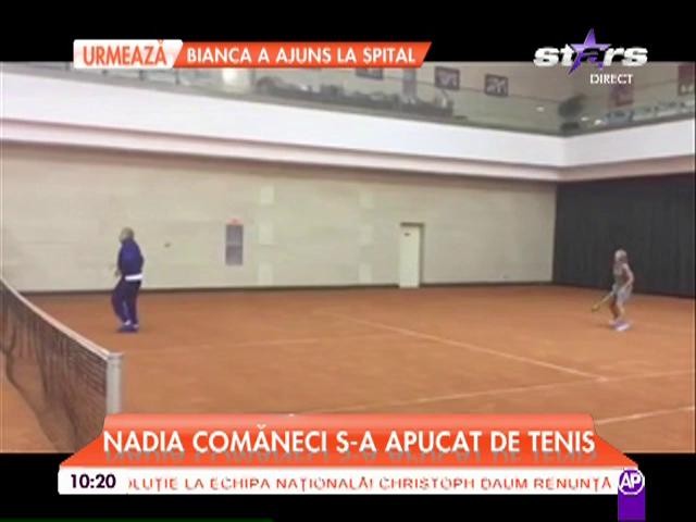 Nadia Comăneci s-a apucat de tenis