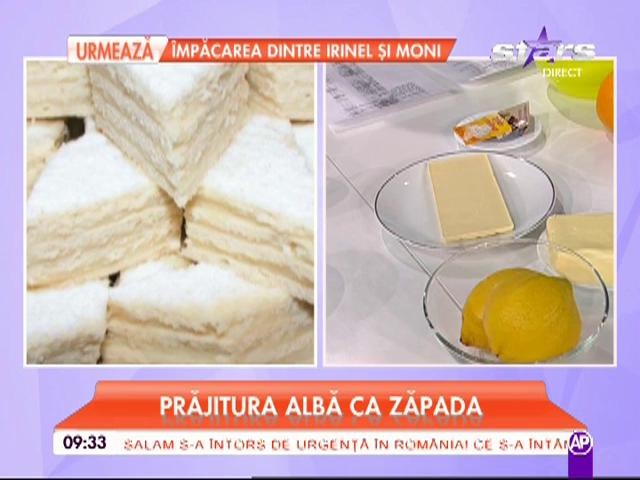 Raluca Dumitru prepară prăjitura "Albă ca Zăpada"