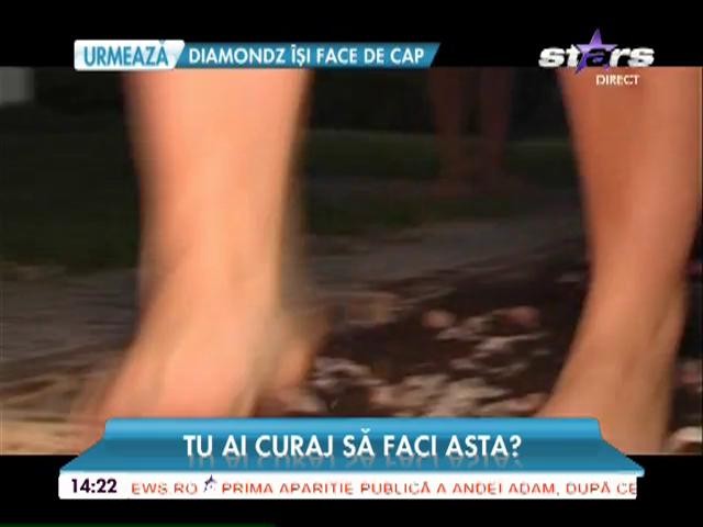 Zeci de braşoveni au mers pe cărbuni &icirc;ncinşi ca să scape de stres!