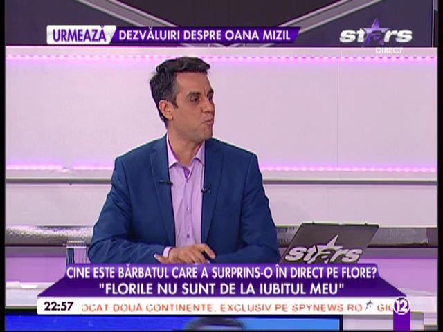 Flore Salalidis a primit un buchet de flori în direct la TV din partea unui admirator secret